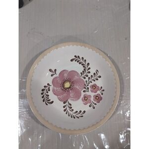 vintage Royal China by Jeannette floral serving bowl Pink Flower With Brown Leaf
